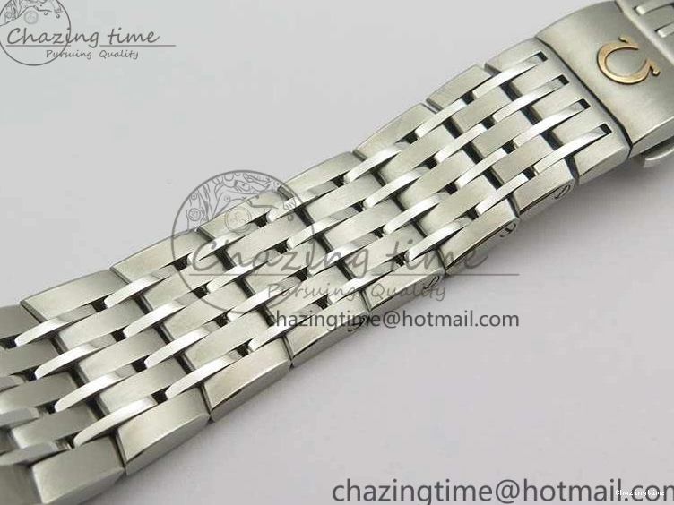 0409 HighQuality De Ville Chronograph SS OMF 1:1 Best Edition White Dial On SS Bracelet A 8151